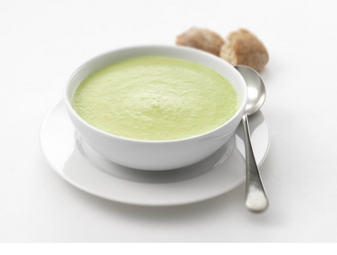 Pea, Potato & Mint Soup (Fortified Recipe for Care Homes)